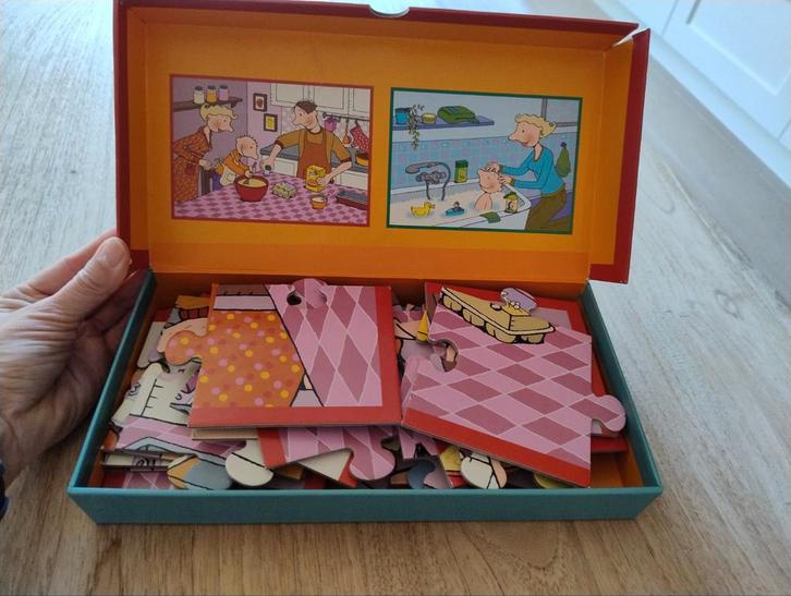 Dubbelzijdige Reuzenpuzzel van Jules 60 op 42 cm, Kinderen en Baby's, Speelgoed | Kinderpuzzels, Ophalen