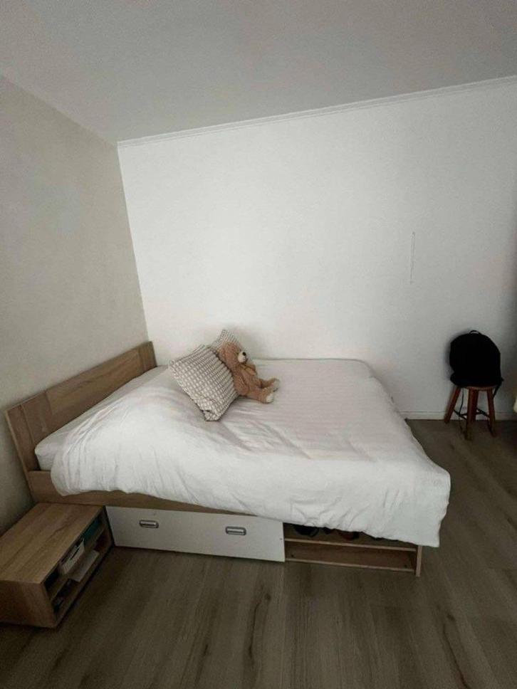 2 lits identiques en dimension 140/200, Maison & Meubles, Chambre à coucher | Lits, Comme neuf, Deux personnes, 140 cm, 200 cm