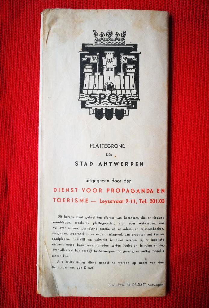 Oud stadsplan van Antwerpen, Collections, Collections Autre, Utilisé, Enlèvement ou Envoi