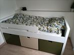 IKEA bed met lades + matras + SMÅSTAD kast – topstaat, Enlèvement, Comme neuf, Une personne, Ikea design