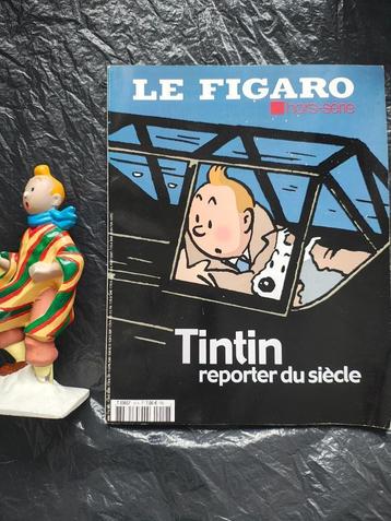 Statuette Tintin plâtre + revue hors série Hergé George Rémi, Envoi, Utilisé