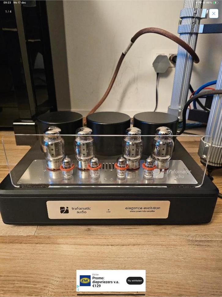 Trafomatic Audio Elegance Evolution, TV, Hi-fi & Vidéo, Amplificateur à lampes, Amplificateur, Enlèvement
