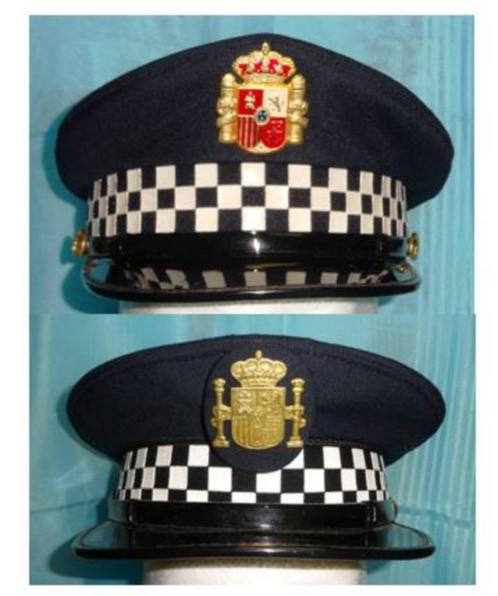 Kepie Police Espagnole 2 pièces, Collections, Objets militaires | Général, Gendarmerie, Envoi