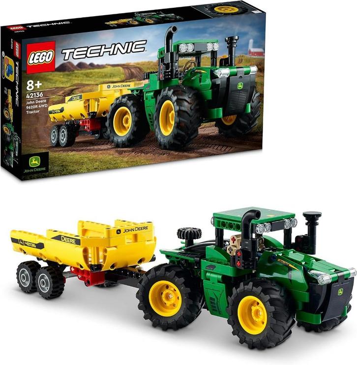 Bundel  Lego Technic John Deere 42136 + 42168, Kinderen en Baby's, Speelgoed | Duplo en Lego, Nieuw, Lego, Complete set, Ophalen of Verzenden