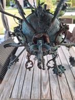 Antieke luster +/- 1850 in koper/brons, Antiek en Kunst, Ophalen