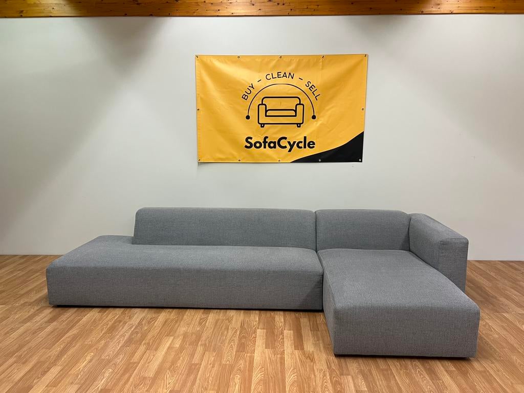 Blauwe lounge zetel – prachtig design - SofaCycle, Huis en Inrichting, Zetels | Voetbanken en poefs, Zo goed als nieuw, Ophalen of Verzenden