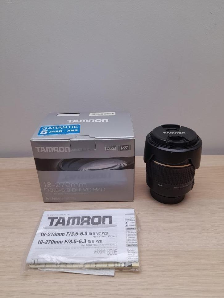 Tamron 18-270mm F/3.5-6.3 Di II VC PZD - Nikon, Audio, Tv en Foto, Foto | Lenzen en Objectieven, Gebruikt, Standaardlens, Zoom