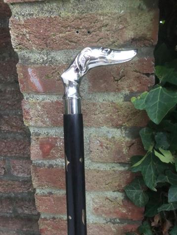wandelstok met greep windhond whippet greyhound hond, Enlèvement ou Envoi