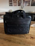 Samsonite pilotcase / laptop tas op wielen., Uitschuifbare handgreep, 30 cm of meer, Gebruikt, Zwart