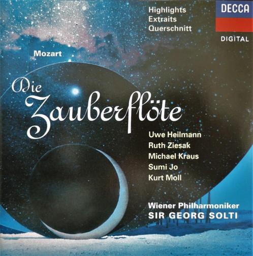 Die Zauberflöte / Mozart - Wiener Philharmoniker / Solti, Cd's en Dvd's, Cd's | Klassiek, Zo goed als nieuw, Opera of Operette