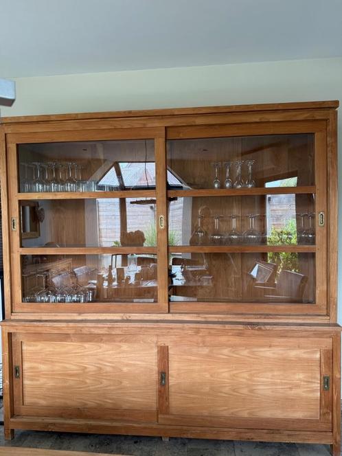 Teakmeubelen + tafel + gratis stoelen en eenpersoons zetel, Huis en Inrichting, Complete eetkamers, Zo goed als nieuw, 6 tot 8 stoelen