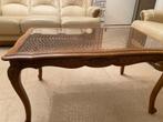 Salontafel stijl Louis XV met rieten vlechtwerk, Ophalen