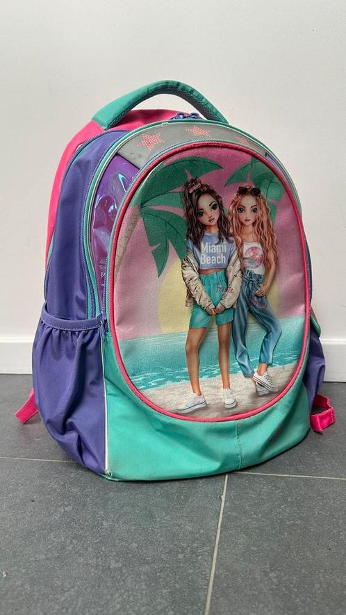 Topmodel Miami boekentas, Handtassen en Accessoires, Tassen | Schooltassen, Zo goed als nieuw, Rugtas, Groen, Ophalen