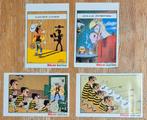 Lucky Luke reeks 4 stickers Knorr 1980 Morris, Verzamelen, Ophalen of Verzenden, Overige figuren, Zo goed als nieuw, Plaatje, Poster of Sticker