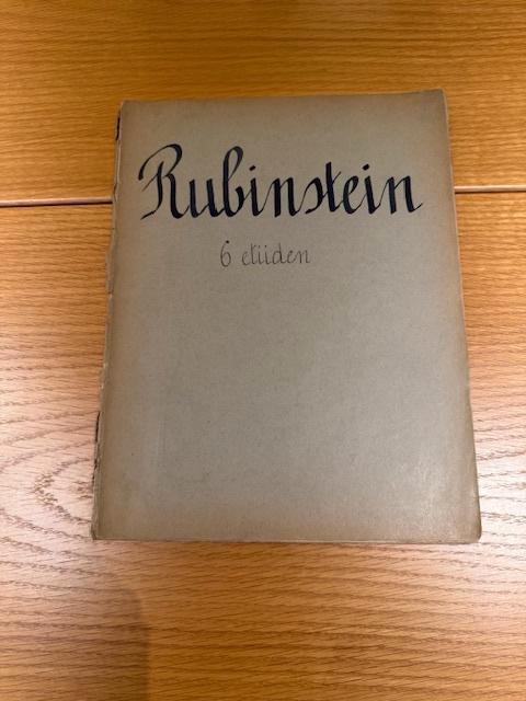 Anton Rubinstein — 6 études opus 23, Musique & Instruments, Partitions, Utilisé, Artiste ou Compositeur, Classique, Piano, Enlèvement ou Envoi
