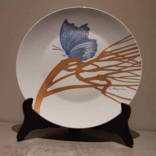 Rosenthal decoratief porseleinen bord versierd met vlinder, Antiek en Kunst, Antiek | Porselein, Ophalen of Verzenden