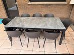Tuintafel + 8 stoelen, Ophalen, Zo goed als nieuw
