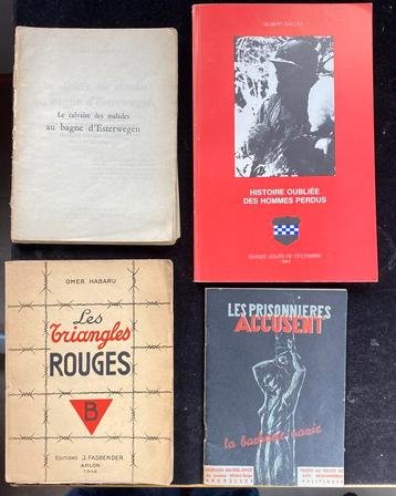 Lot de 4 livres anciens sur la guerre et les camps, Livres, Enlèvement ou Envoi, Utilisé