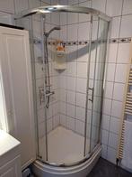 Douchedeuren 90x90 kwartrond met douchebak, Doe-het-zelf en Bouw, Sanitair, Ophalen, Gebruikt, Glas, Douche