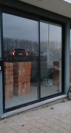 Alu schuifraam zwart met ventilatierooster, Doe-het-zelf en Bouw, Ophalen, Zo goed als nieuw