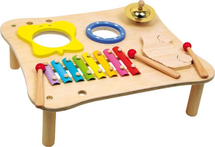 Houten muziektafel happy, Kinderen en Baby's, Speelgoed | Houten speelgoed, Nieuw, Overige typen, Ophalen of Verzenden