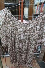 Blouse nieuw zijde print bruin kaki Hemisphere mt XL, Kleding | Dames, Nieuw, Hemisphere, Ophalen of Verzenden, Maat 46/48 (XL) of groter