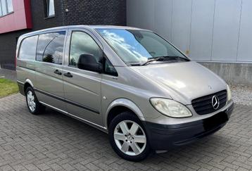 Mercedes Vito Lang DubbelCabine Lichtevracht, Autos, Cuir, Capteur de lumière, Achat, Boîte manuelle