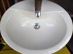 2 ovale lavabo's met kranen, Ophalen, Gebruikt, Steen