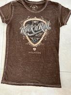 Tshirt hard Rock Houston maat M, Maat 38/40 (M), Bruin, Ophalen of Verzenden, Zo goed als nieuw