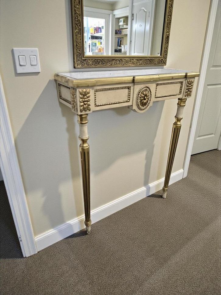 Console étroite vintage/table murale/table d'appoint, Antiquités & Art, Curiosités & Brocante, Enlèvement ou Envoi