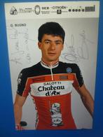 wielerkaart 1988 team chateau d'ax gianni bugno signe, Verzenden, Zo goed als nieuw