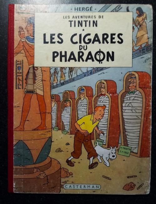 Kuifje - Les cigares du pharaon - 1955 - ++++, Livres, BD, Envoi