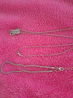 Nieuwe zilveren ketting Gratis enkelketting, Handtassen en Accessoires, Kettingen, Ophalen of Verzenden, Zilver, Zilver