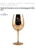 9 verres Moët & Chandon dorés – Édition luxe, Ophalen, Zo goed als nieuw, Champagne