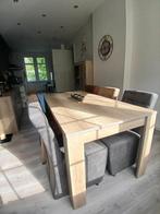 Table + 6 chaises parfait état, Huis en Inrichting, Tafels | Eettafels, Ophalen, 50 tot 100 cm, Zo goed als nieuw, Vijf personen of meer