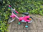 14 inch, roze kinderfiets, zijwieltjes, btwin, Fietsen en Brommers, Ophalen, Gebruikt, Minder dan 16 inch, B’Twin