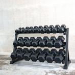 Resbosports Hex Dumbbell Set 2,5-20kg - Hexagon Dumbbells, Sport en Fitness, Ophalen of Verzenden, Nieuw, Rug, Dumbbell