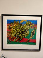 Corneille : L’oiseau né litho,gesigneerd, Antiek en Kunst, Ophalen