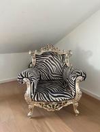 Gouden troon barok stoel, Huis en Inrichting, Stoelen, Ophalen, Hout, Overige kleuren, Barok troon