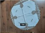 Tafelnap ROND - Handgemaakt met echte kantkloswerk, Hobby en Vrije tijd, Kantklossen, Ophalen of Verzenden, Nieuw, Overige typen