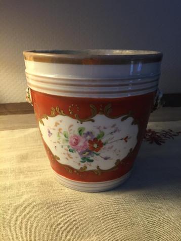 Ancien Cache pot en porcelaine, Enlèvement ou Envoi