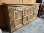 Uniek Nieuw Dressoir IBiza/Boho met de hand uitgesneden, Met deur(en), 150 tot 200 cm, Nieuw, Ophalen of Verzenden