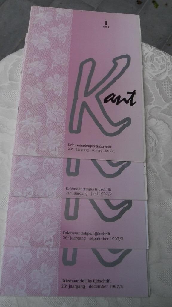 KANT-tijdschrift 1997 nr. 1-2-3-4 (kantklossen), Hobby en Vrije tijd, Kantklossen, Zo goed als nieuw, Boek of Tijdschrift, Ophalen of Verzenden