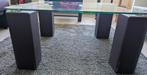 glazen tafel jori, Huis en Inrichting, Tafels | Eettafels, Ophalen, Gebruikt, 50 tot 100 cm, Vierkant