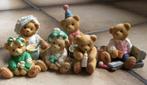 cherished teddies berenfamilie,6 stuks,in goede staat!, Collections, Ours & Peluches, Comme neuf, Statue, Cherished Teddies, Enlèvement ou Envoi