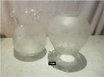 2 Dezelfde Prachtige Glazen Lampenkappen - 15H en 4,5D, Ophalen of Verzenden, Zo goed als nieuw