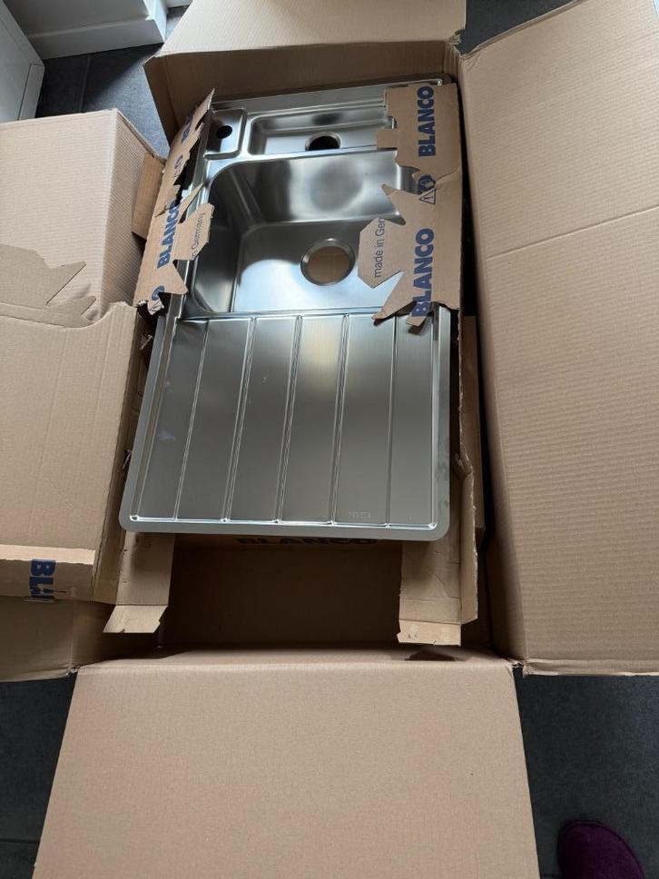 Évier de cuisine Blanco, Huis en Inrichting, Keuken | Keukenelementen, Nieuw, Minder dan 100 cm, 50 tot 100 cm, 25 tot 50 cm, Grijs