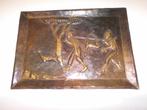 Tableau/Plaque Africaine en cuivre martelé main 58,5x0,42cm, Enlèvement, Cuivre