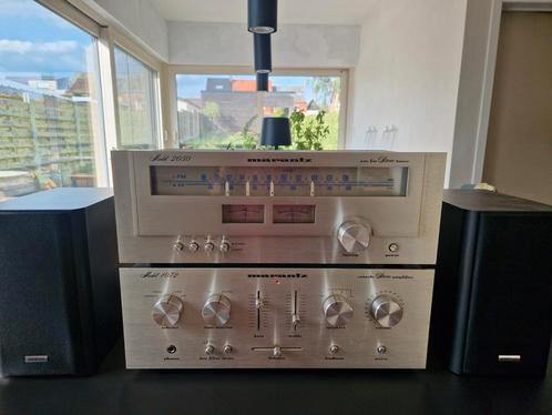 Ampli Marantz 1072 et accordeur 2050 Vintage (1978), TV, Hi-fi & Vidéo, Chaîne Hi-fi, Utilisé, Enlèvement ou Envoi