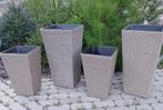 Set 4 rotan plantenbank, Ophalen, Zo goed als nieuw
